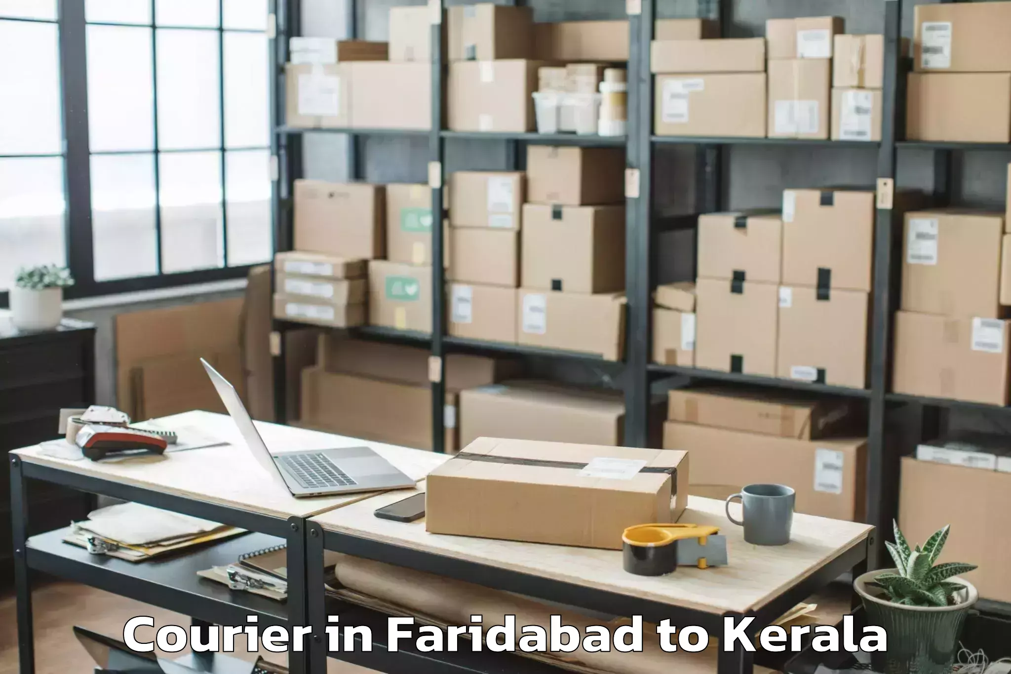 Get Faridabad to Paravur Tekkumbhagam Courier